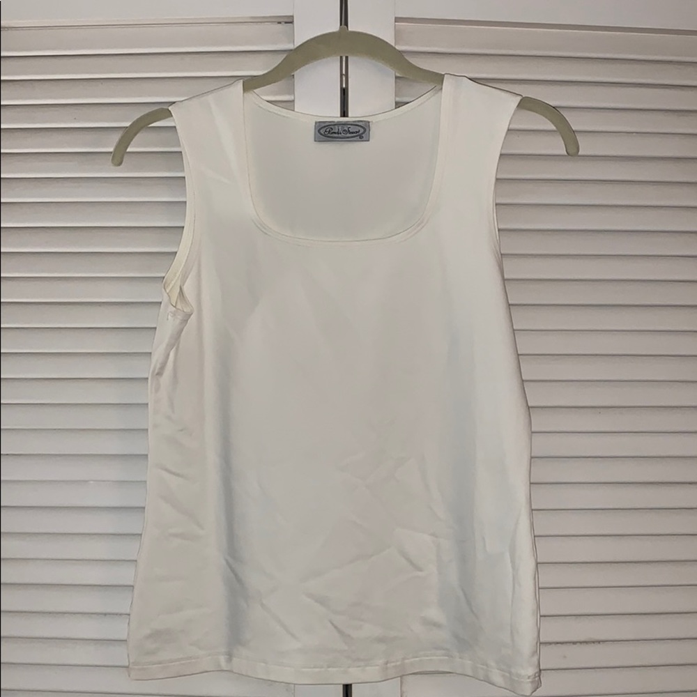 Pamela Stewart square neckline tank top